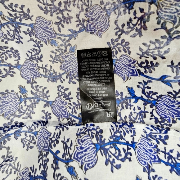 🇨🇵 Isabel Marant Etoile White & Blue Godrana Mini Dress - Picture 10 of 16